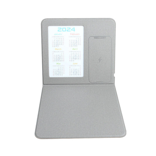 KTX-814419 7-Inch & 8-Inch Flat Bracket Wireless Charger Desktop Mouse Pad in Yellow & Black