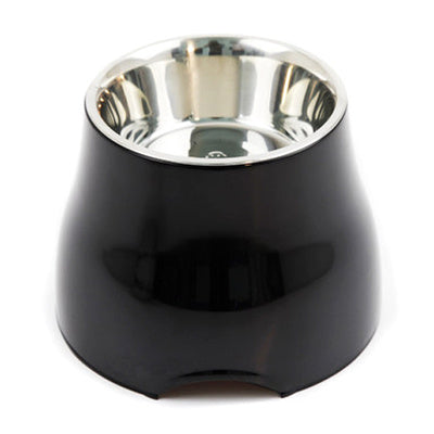 HKM-585171 Stainless Steel High-Foot Cat and Dog Bowl with Cartoon Design
