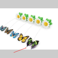 HKM-410003 Electric Rotating Butterfly and Bird Flower Pet Toy with Remote Control