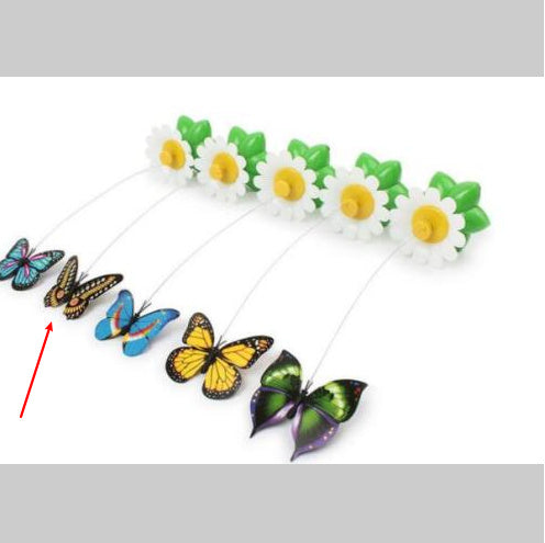 HKM-410003 Electric Rotating Butterfly and Bird Flower Pet Toy with Remote Control