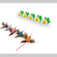 HKM-410003 Electric Rotating Butterfly and Bird Flower Pet Toy with Remote Control