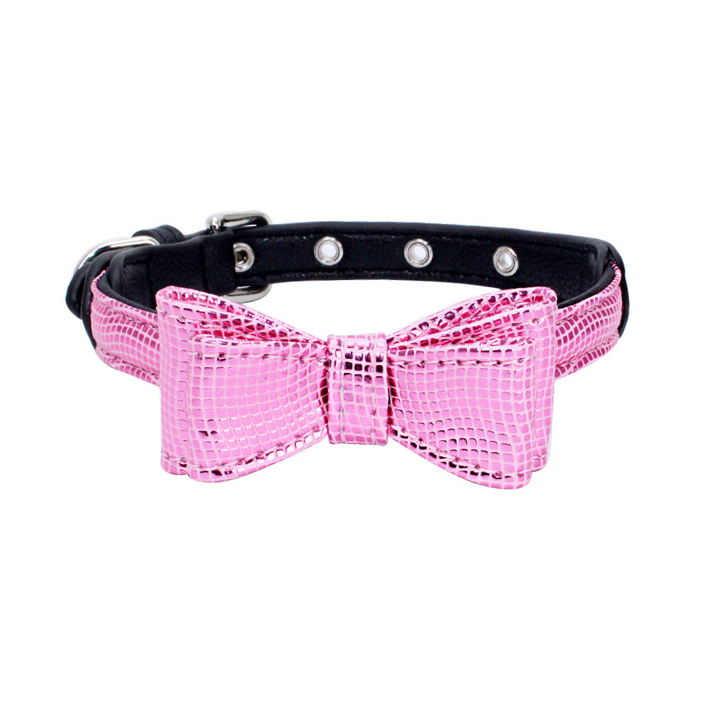 HKM-837651 Leather Pet Collar with Scalable Design, Available in Multiple Sizes (XS, S, M)
