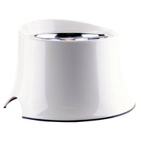 HKM-551251 Elevated Dog Food Bowl with Stainless Steel Inner Bowl and Thick Melamine Base