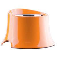 HKM-551251 Elevated Dog Food Bowl with Stainless Steel Inner Bowl and Thick Melamine Base