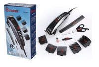 HKM-103763 Electric Fader with Adjustable Ceramic Cutter Head - Compact Design, 12W Power, Black Metal Construction