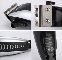 HKM-103763 Electric Fader with Adjustable Ceramic Cutter Head - Compact Design, 12W Power, Black Metal Construction