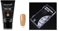 HKM-054611 Crystal Extension Glue Kit with 100 Scaled Nail Crystals and Accessories