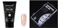 HKM-054611 Crystal Extension Glue Kit with 100 Scaled Nail Crystals and Accessories