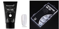 HKM-054611 Crystal Extension Glue Kit with 100 Scaled Nail Crystals and Accessories