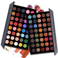 HKM-735571 40-Color Earth Tone Eye Shadow Palette with Brown, Sky Blue, and Pumpkin Orange Shades