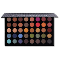 HKM-735571 40-Color Earth Tone Eye Shadow Palette with Brown, Sky Blue, and Pumpkin Orange Shades