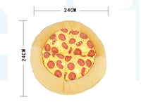 HKM-604627 Bite-Resistant Pet Toy with Sound Paper Design - Cloth Pizza, 24x24x2.5cm