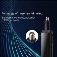 HKM-333651 Rechargeable Black Multifunctional Razor with Alternative Head and Waterproof Design