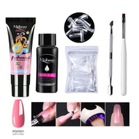 HKM-020691 Nail Enhancement Crystal Extension Glue Kit - 15ml for UV Gel, Acrylic, and Natural Nails