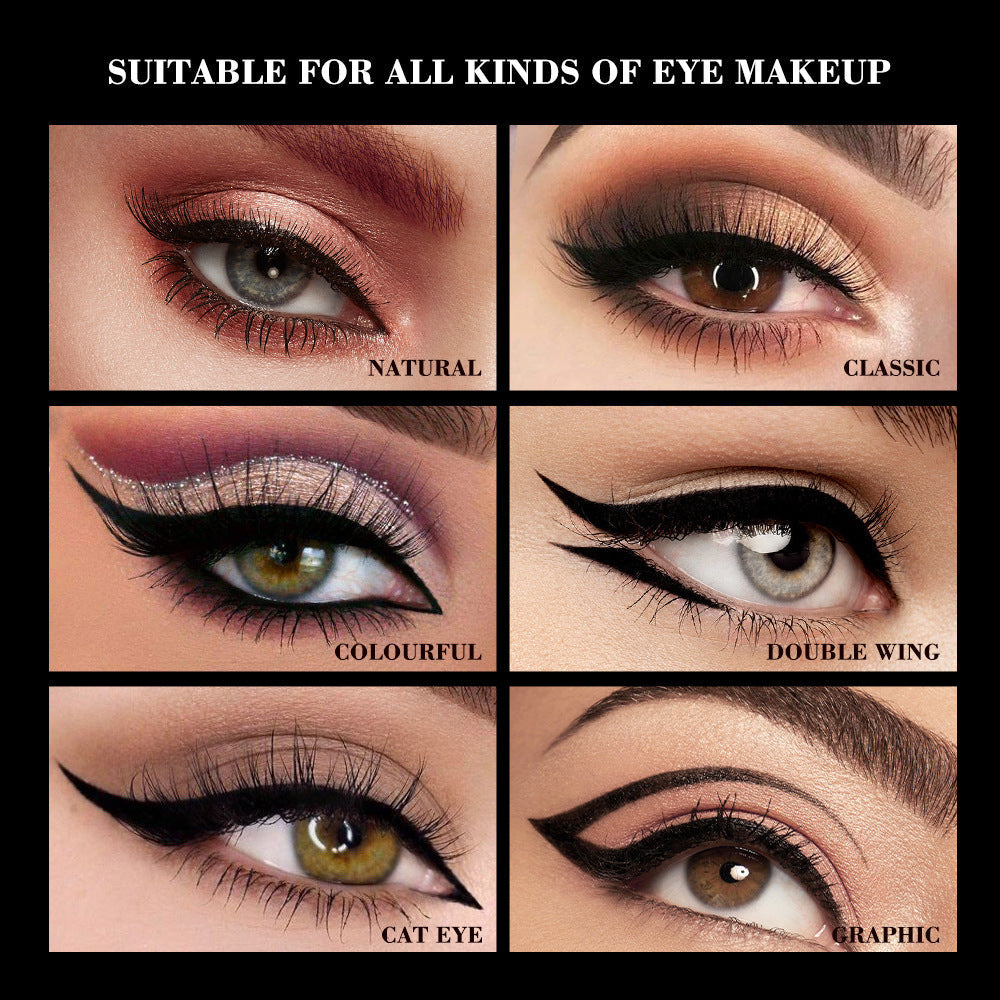 HKM-373971 Waterproof Long-lasting Black Eyeliner - Sweat-proof & No Smudging