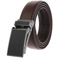 HKM-558867 Automatic Cow Hide Ratchet Belt – Custom Logo Printable, 3.1cm Width