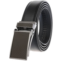 HKM-558867 Automatic Cow Hide Ratchet Belt – Custom Logo Printable, 3.1cm Width