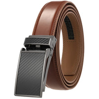 HKM-558867 Automatic Cow Hide Ratchet Belt – Custom Logo Printable, 3.1cm Width