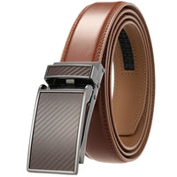 HKM-558867 Automatic Cow Hide Ratchet Belt – Custom Logo Printable, 3.1cm Width