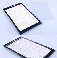 HKM-117843 Nail Art Display Color Card Exhibition Board - 60 Color Display with Manicure Tools in Pink and White