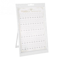 HKM-117843 Nail Art Display Color Card Exhibition Board - 60 Color Display with Manicure Tools in Pink and White