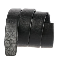 HKM-393875 Durable Automatic Leather Belt with Scratch-Resistant Edging