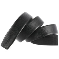 HKM-393875 Durable Automatic Leather Belt with Scratch-Resistant Edging