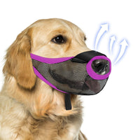 HKM-156051 Breathable Mesh Dog Muzzle for Barking and Biting Prevention