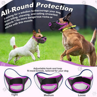 HKM-156051 Breathable Mesh Dog Muzzle for Barking and Biting Prevention