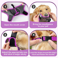 HKM-156051 Breathable Mesh Dog Muzzle for Barking and Biting Prevention