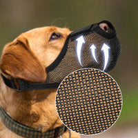 HKM-156051 Breathable Mesh Dog Muzzle for Barking and Biting Prevention