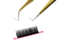 HKM-747091 Curved and Straight Stainless Steel Tweezers for Eyelash Extensions and Makeup Application