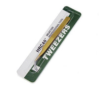 HKM-747091 Curved and Straight Stainless Steel Tweezers for Eyelash Extensions and Makeup Application