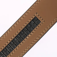 HKM-032275 Genuine Cowhide Leather Belt - No Buckle Design, Model LY35-3633