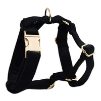 HKM-177171 Scalable Velvet Fabric Dog Collar Set with Bow, Flower, Vest, Leash & Poop Bag