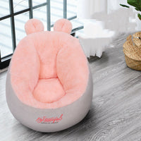 HKM-838099 Rabbit Ear Cat House and Small Dog Kennel in Cloth – Available in White and Pink, Sizes S and M