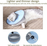 HKM-964435 Adjustable Waterproof Cat Recovery Collar for Post-Surgery Wound Protection - Lightweight Pet Cone Collar