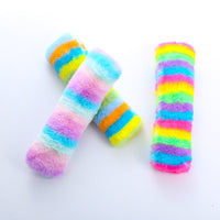 HKM-288467 Rainbow Plush Cat Pillow Toy - Soft, Colorful Pet Cuddly Companion