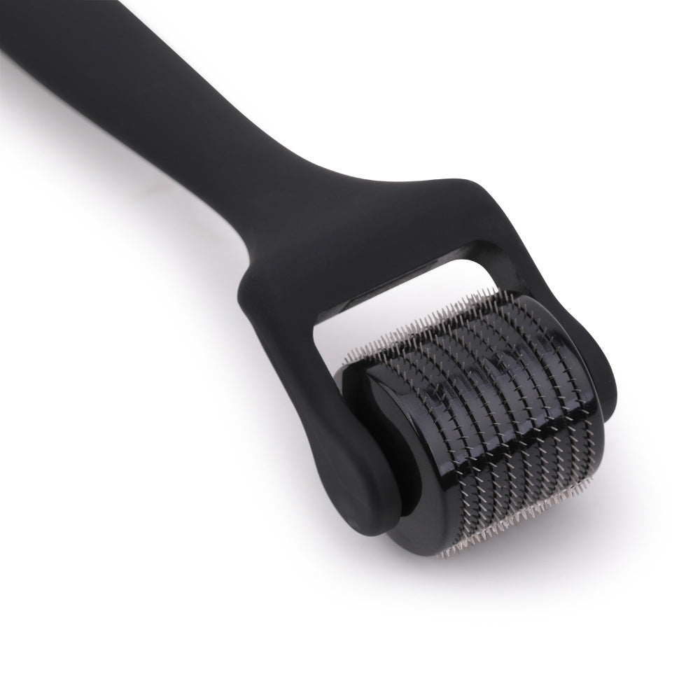 HKM-689491 Matte 540 Microneedle Roller with Rubber Oil Handle for Precision Skin Treatment