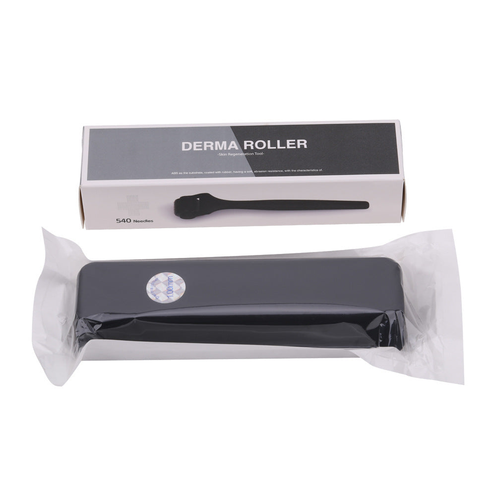 HKM-689491 Matte 540 Microneedle Roller with Rubber Oil Handle for Precision Skin Treatment
