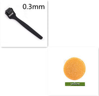 HKM-689491 Matte 540 Microneedle Roller with Rubber Oil Handle for Precision Skin Treatment