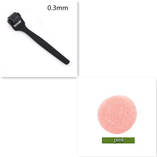 HKM-689491 Matte 540 Microneedle Roller with Rubber Oil Handle for Precision Skin Treatment