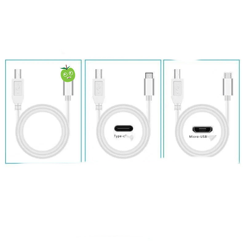 KTX-044307 Versatile 3-in-1 Electric Piano Keyboard Data Cable - USB, Lightning, Micro USB, TYPE-C, 1m