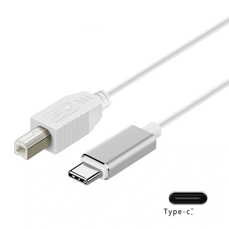 KTX-044307 Versatile 3-in-1 Electric Piano Keyboard Data Cable - USB, Lightning, Micro USB, TYPE-C, 1m
