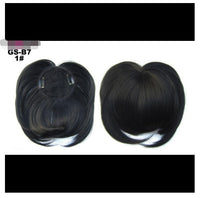 HKM-757651 Short High Temperature Silk Chemical Fiber Wig with Peach Heart Bangs for Men