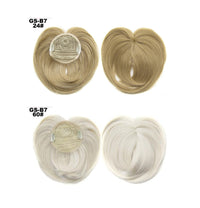 HKM-757651 Short High Temperature Silk Chemical Fiber Wig with Peach Heart Bangs for Men