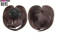 HKM-757651 Short High Temperature Silk Chemical Fiber Wig with Peach Heart Bangs for Men