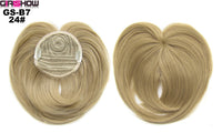 HKM-757651 Short High Temperature Silk Chemical Fiber Wig with Peach Heart Bangs for Men