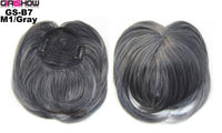 HKM-757651 Short High Temperature Silk Chemical Fiber Wig with Peach Heart Bangs for Men