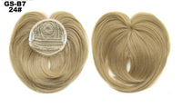 HKM-757651 Short High Temperature Silk Chemical Fiber Wig with Peach Heart Bangs for Men